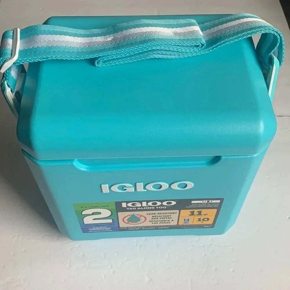 Igloo 11 Qt Tag Along Crossbody Cooler Turquoise New
